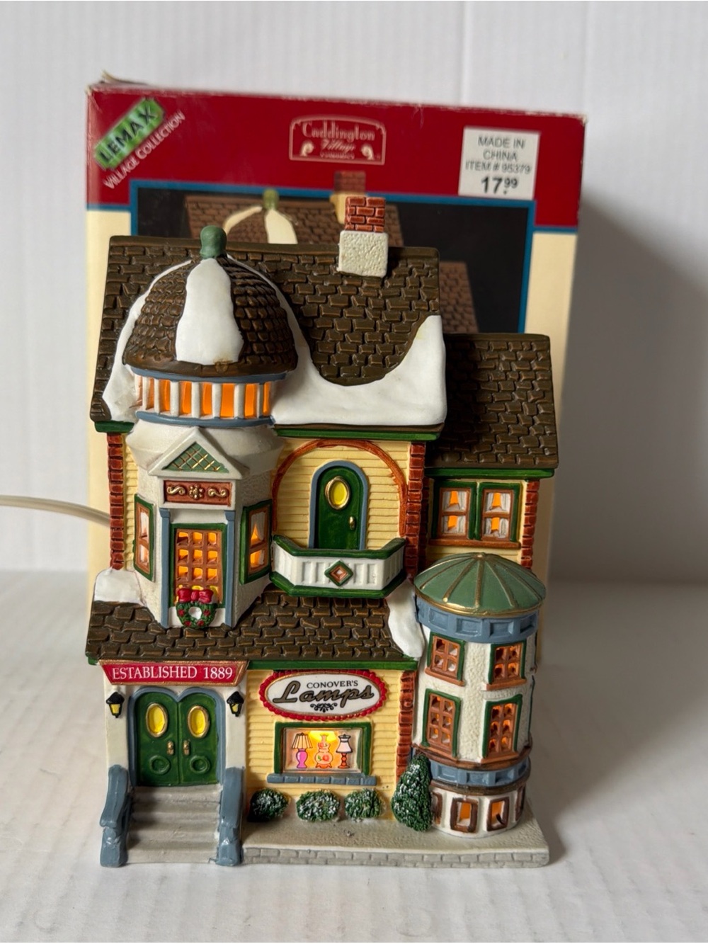 New Lemax Caddington Christmas Village Conover’s Lamps 1999